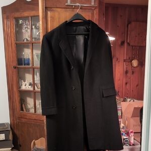 Men's Black Overcoat